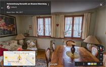 360° view of the appartment in Google Street View